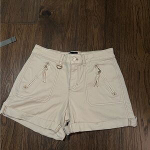 White House Black Market Beige Cargo Shorts